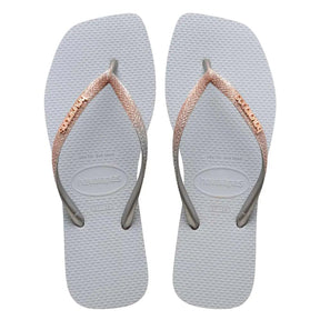 Chinelo Havaianas Slim Square Glitter