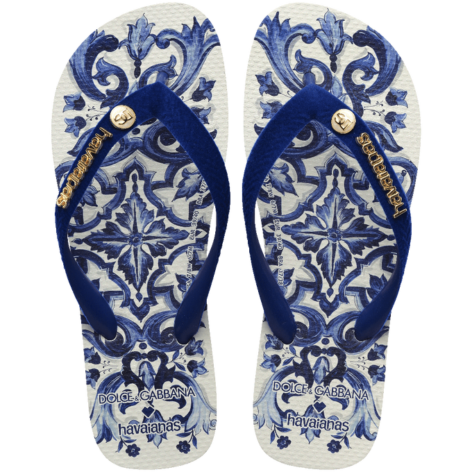 Chinelo Havaianas Dolce&Gabbana Blu Mediterraneo
