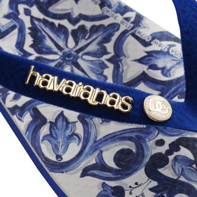 Chinelo Havaianas Dolce&Gabbana Blu Mediterraneo