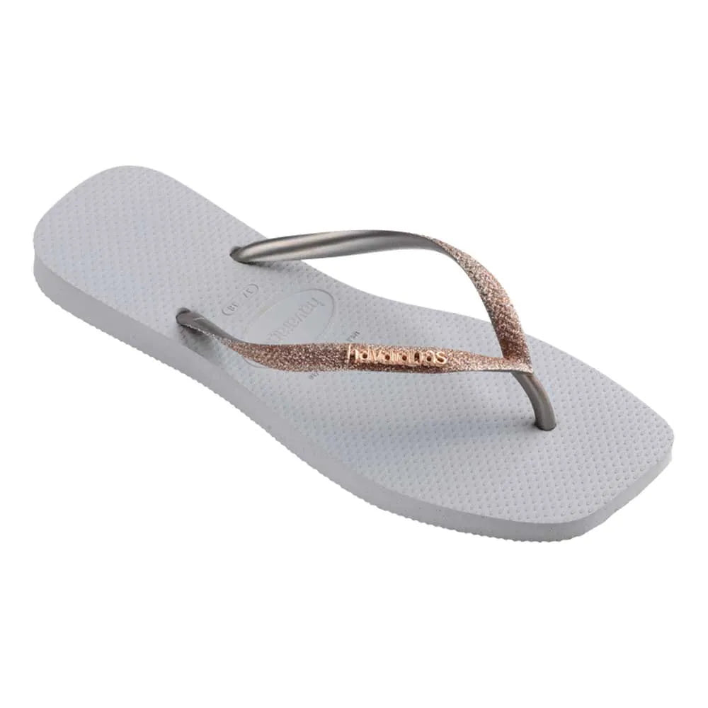 Chinelo Havaianas Slim Square Glitter